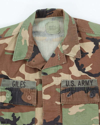 90s Vintage US Army Woodland BDU Jacket - Large