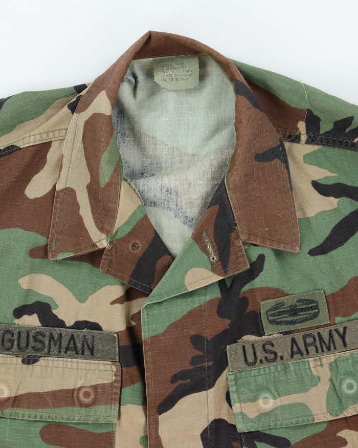 90s Vintage US Army Woodland BDU Jacket - Large