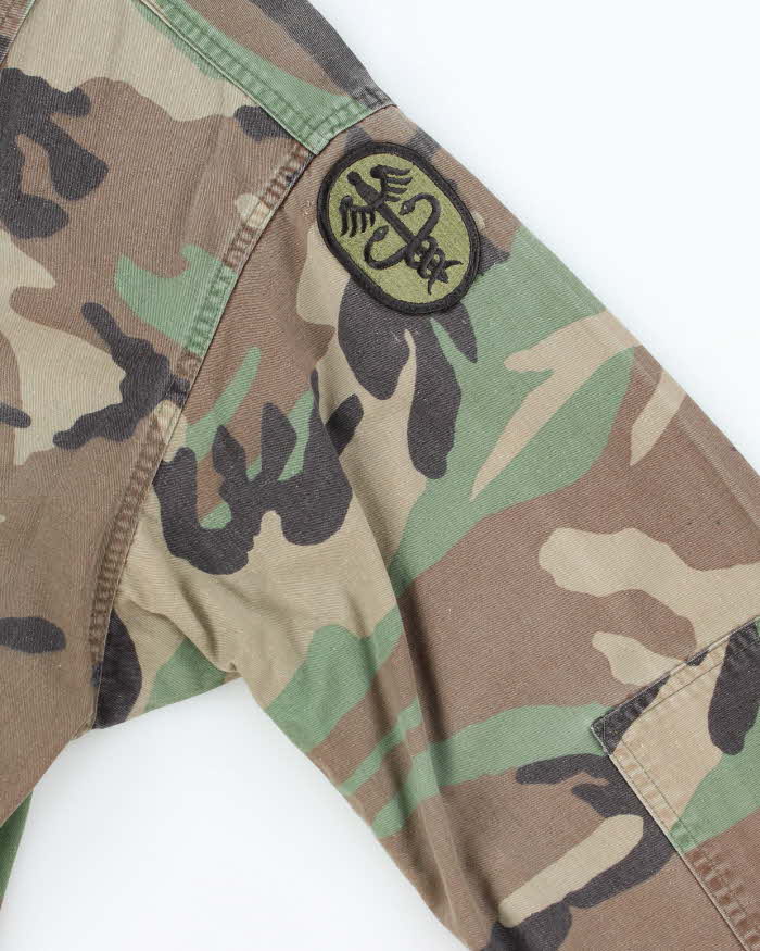90s Vintage US Army Woodland BDU Jacket - Large