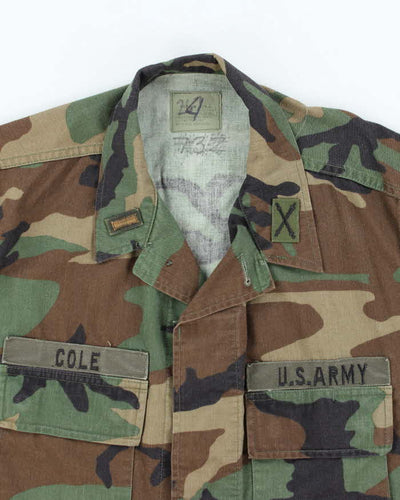 90s Vintage US Army Woodland BDU Jacket - Large