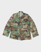 90s Vintage US Army Woodland BDU Jacket - Medium Long