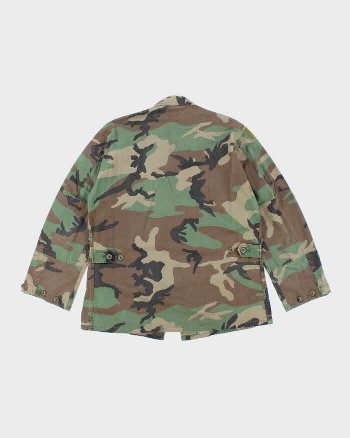 90s Vintage US Army Woodland BDU Jacket - Medium Long