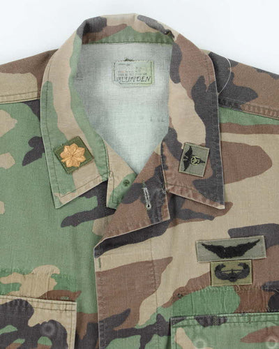 90s Vintage US Army Woodland BDU Jacket - Large