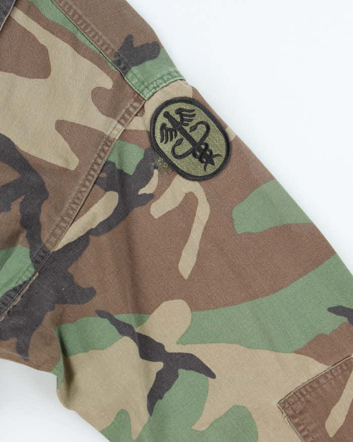 90s Vintage US Army Woodland BDU Jacket - Medium Long