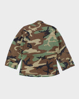 90s Vintage US Army Woodland BDU Jacket - X-Small X-Short