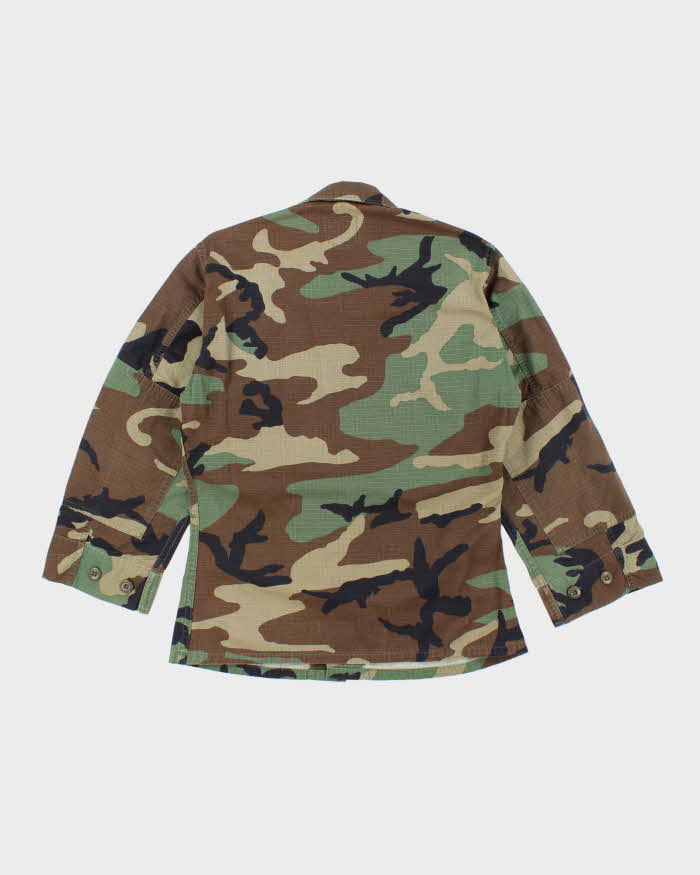 90s Vintage US Army Woodland BDU Jacket - X-Small X-Short