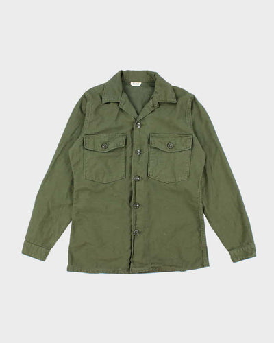 60s Vintage US Army OG-107 Utility Shirt - Small