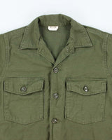 60s Vintage US Army OG-107 Utility Shirt - Small