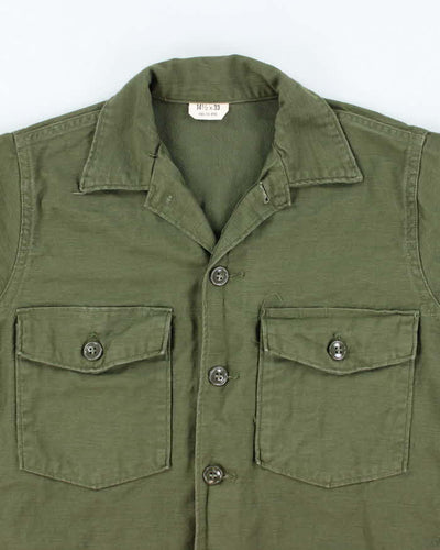 60s Vintage US Army OG-107 Utility Shirt - Small