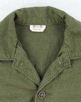60s Vintage US Army OG-107 Utility Shirt - Small
