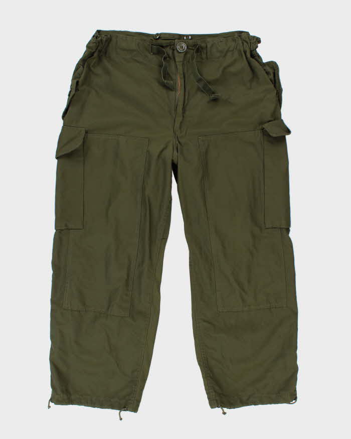 90s Vintage Canadian Army Cold Weather Trousers Shell - 42x28