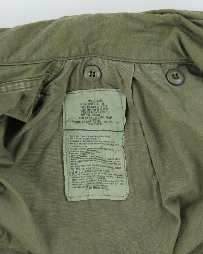 70s Vintage US Army M65 Field Jacket - Small Regular