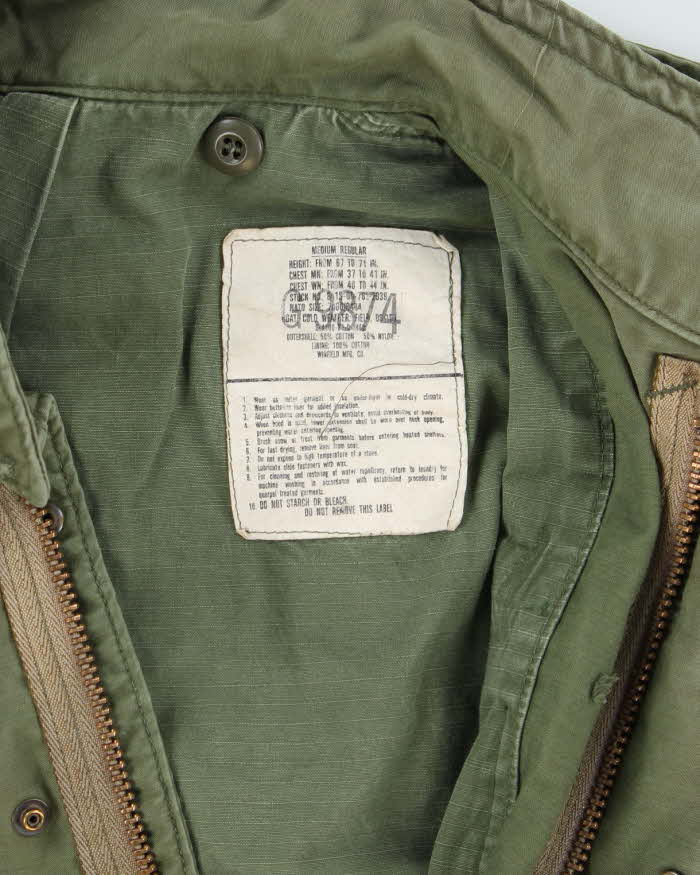 70s Vintage US Army M65 Field Jacket - Large