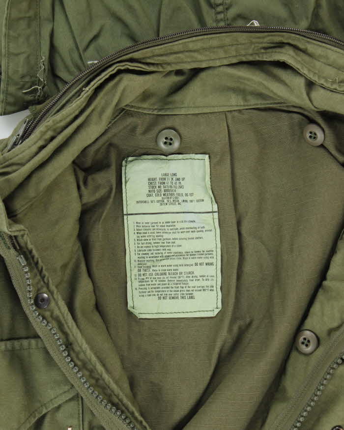 80s Vintage US Air Force M65 Field Jacket - X-Large