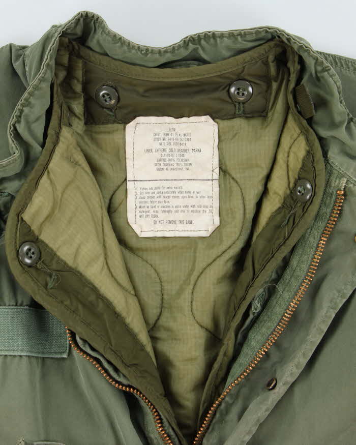 70s Vintage US army M65 Parka & Liner - XX-Large