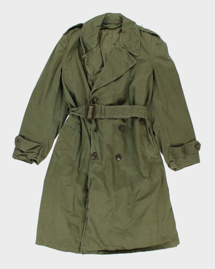 50s Vintage US Army Overcoat - Large