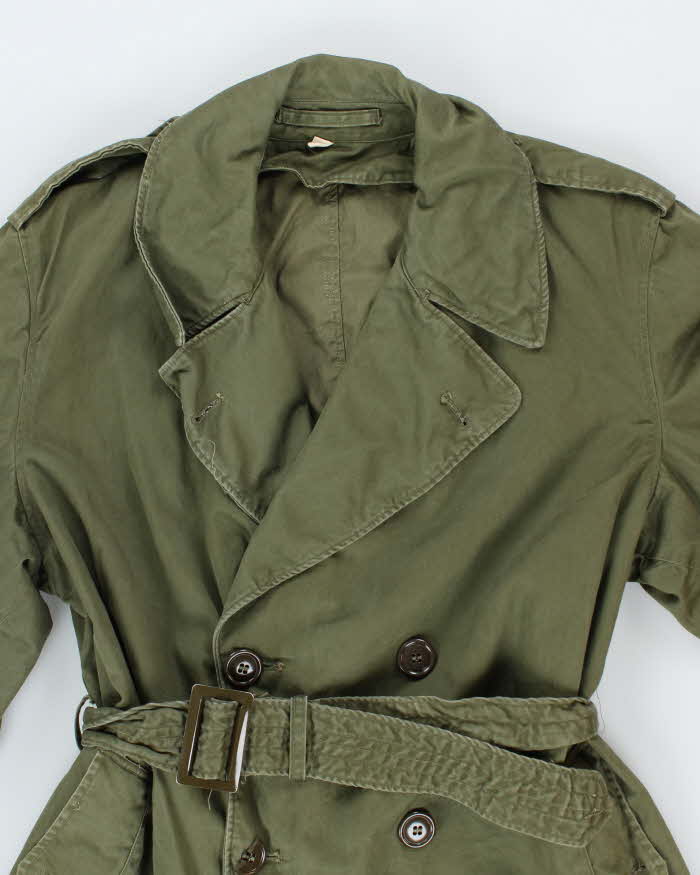 50s Vintage US Army Overcoat - Large