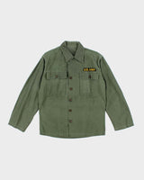 60s Vintage US Army OG-107 Utility Shirt - Large