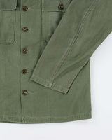60s Vintage US Army OG-107 Utility Shirt - Large