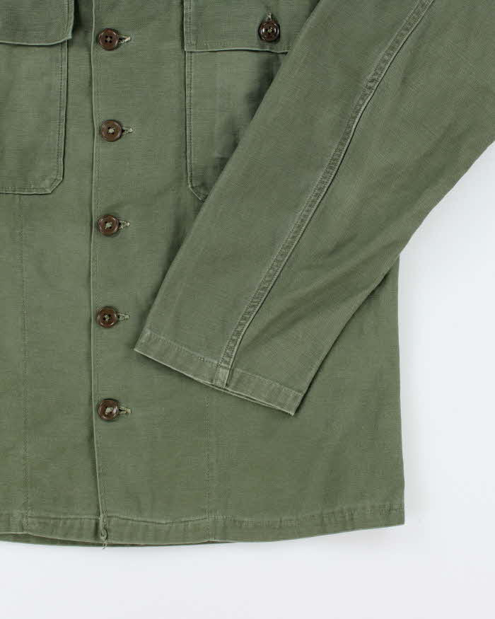60s Vintage US Army OG-107 Utility Shirt - Large