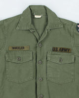 60s Vintage US Army OG-107 Utility Shirt - Medium