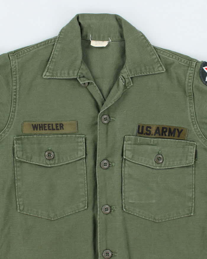 60s Vintage US Army OG-107 Utility Shirt - Medium