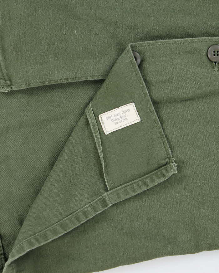60s Vintage US Army OG-107 Utility Shirt - Medium