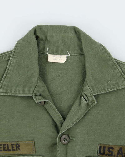 60s Vintage US Army OG-107 Utility Shirt - Medium