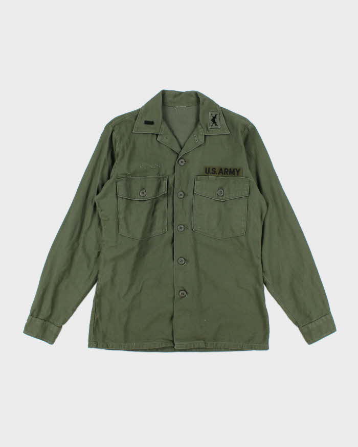 60s Vintage US Army OG-107 Utility Shirt - Medium