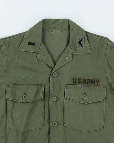60s Vintage US Army OG-107 Utility Shirt - Medium