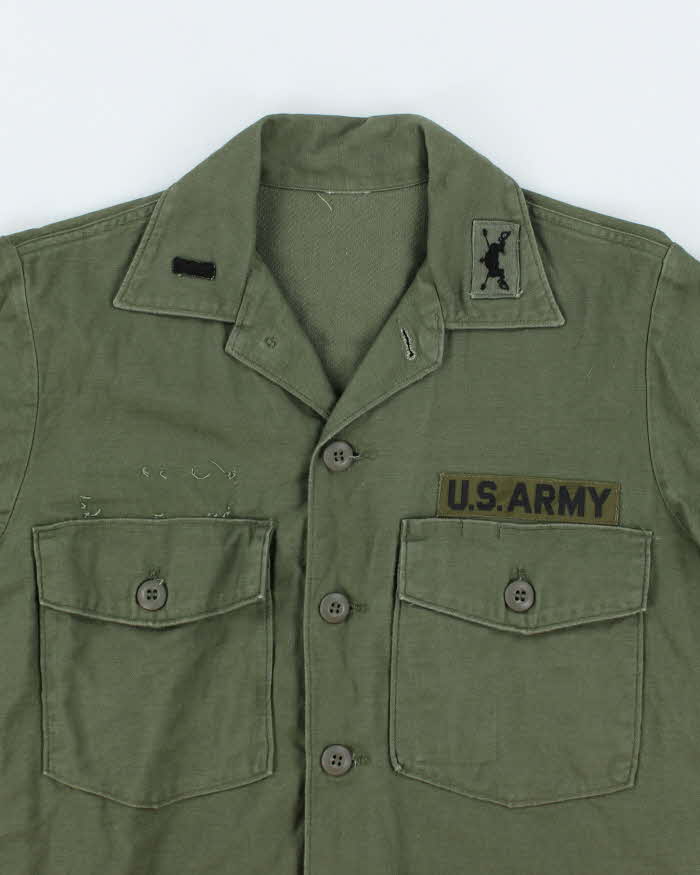 60s Vintage US Army OG-107 Utility Shirt - Medium