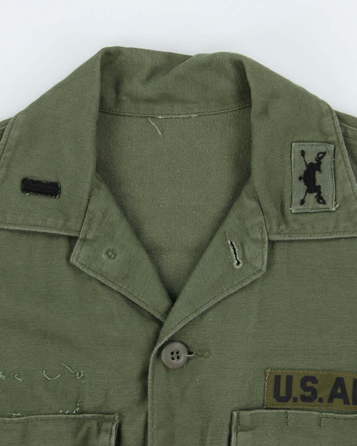 60s Vintage US Army OG-107 Utility Shirt - Medium