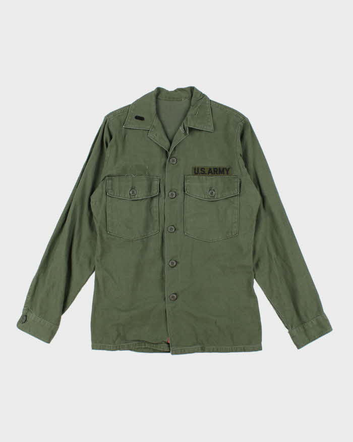 60s Vintage US Army OG-107 Utility Shirt - Medium