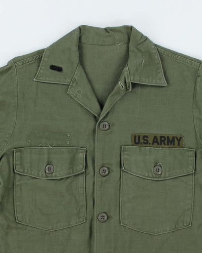 60s Vintage US Army OG-107 Utility Shirt - Medium