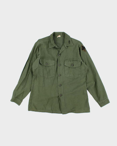 60s Vintage US Army OG-107 Utility Shirt - Large