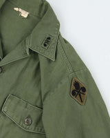 60s Vintage US Army OG-107 Utility Shirt - Large