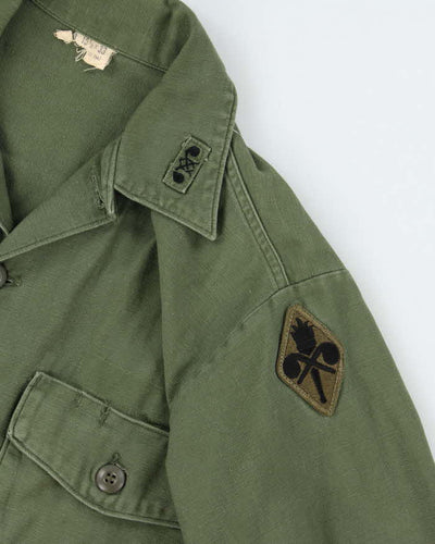 60s Vintage US Army OG-107 Utility Shirt - Large
