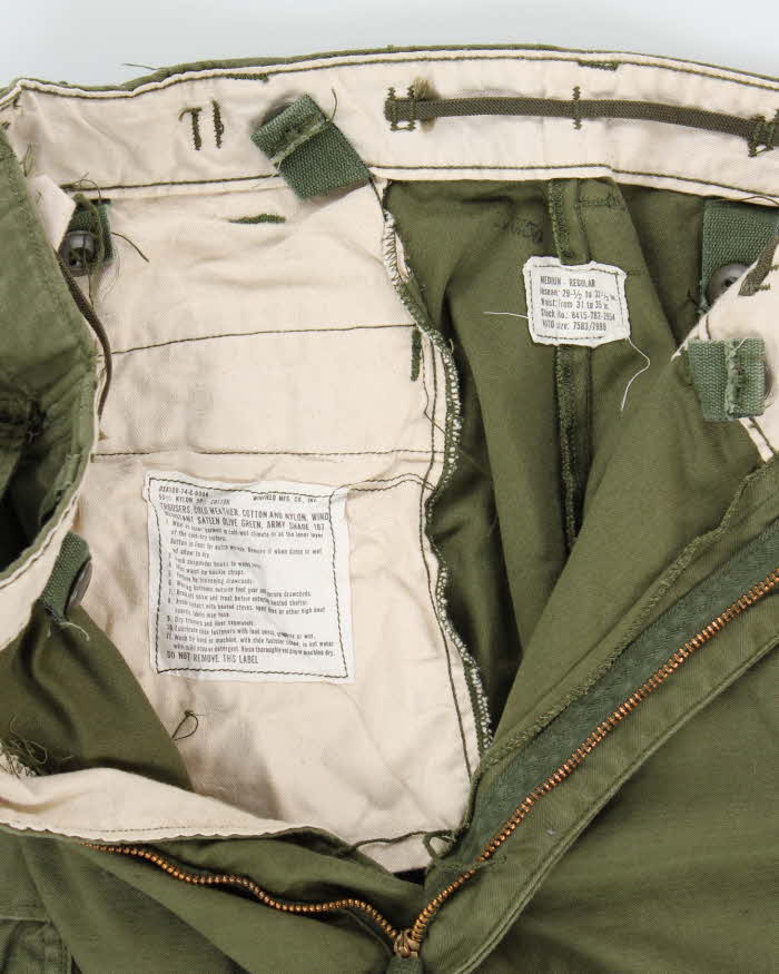 70s Vintage US Army M65 Trousers - W34 L28