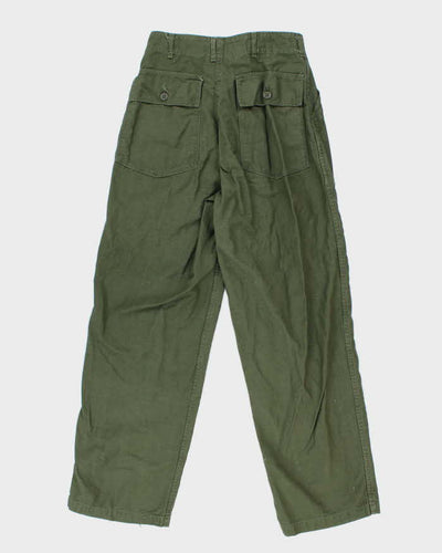 60s Vintage US Army Utility Trousers - W28 L31