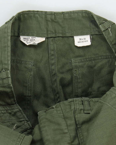 60s Vintage US Army Utility Trousers - W28 L31