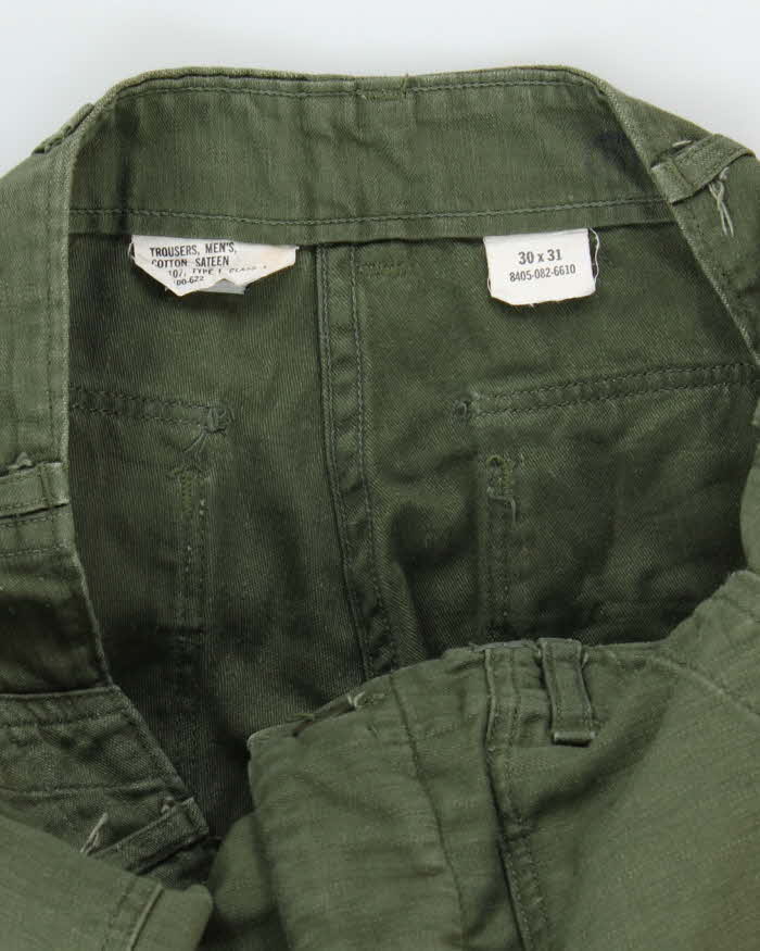 60s Vintage US Army Utility Trousers - W28 L31