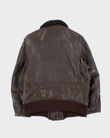 Vintage 1960s US Airforce G-1 Leather Flight Bomber Jacket - M