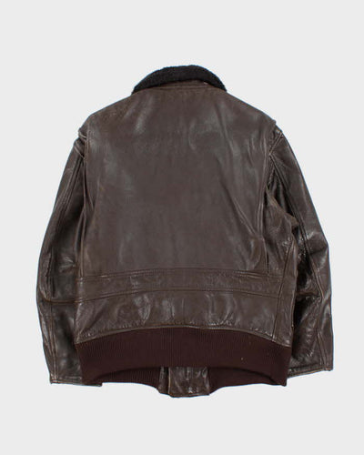 Vintage 50s 60s Avion Leather Bomber Jacket - M
