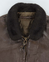 Vintage 1960s US Airforce G-1 Leather Flight Bomber Jacket - M