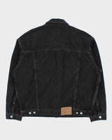 Vintage 1990s Calvin Klein Black Classic Denim Jacket - XL