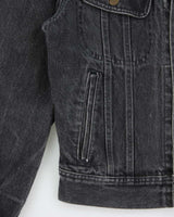 Vintage 1986 Lee Riders 220 Union Made In USA Distressed Denim Trucker Jacket - XS