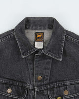 Vintage 1986 Lee Riders 220 Union Made In USA Distressed Denim Trucker Jacket - XS