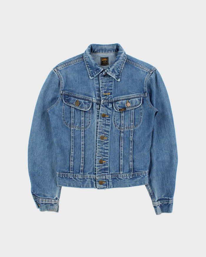 Vintage 1988 Lee Riders 220 Made In Canada Light Wash Denim Trucker Jacket - XS