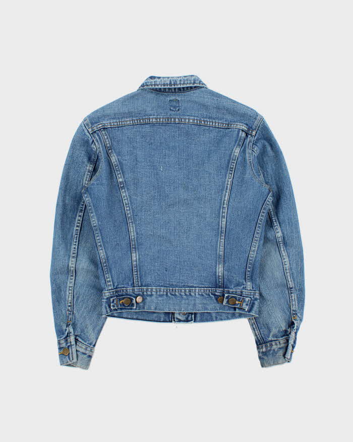 Vintage 1988 Lee Riders 220 Made In Canada Light Wash Denim Trucker Jacket - XS