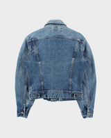Vintage 1980s Lee Riders 220 Made In Canada Medium Wash Denim Trucker Jacket - M